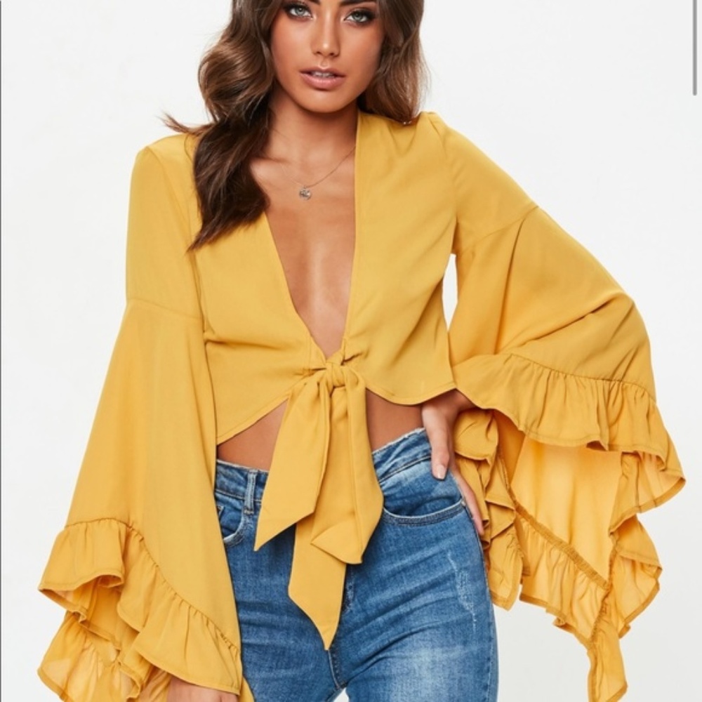 Bell sleeve top